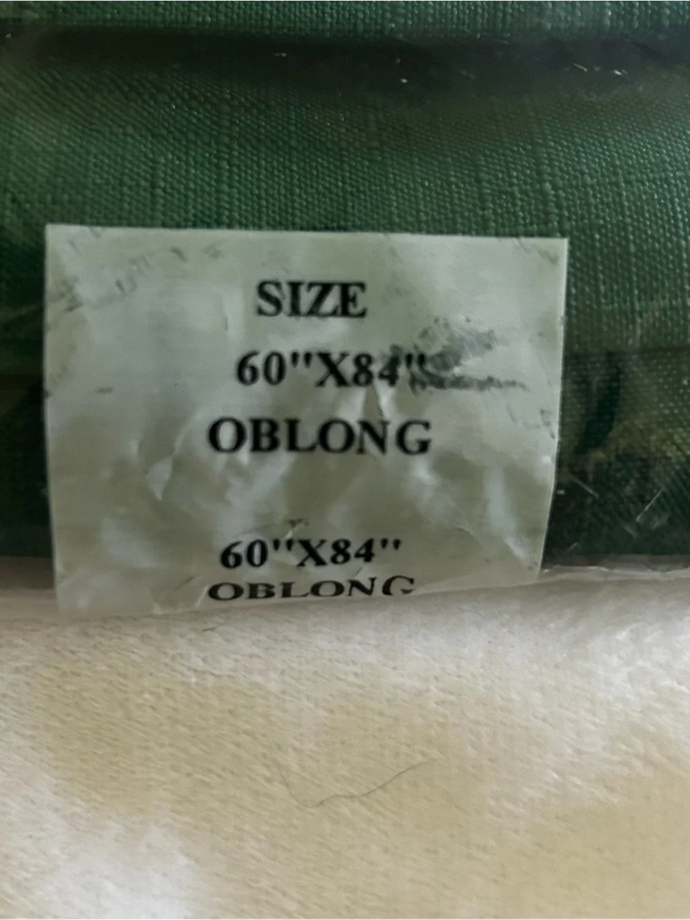 Dark Green Tablecloth & Napkin Set
